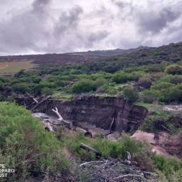 Flood damage near a camera site